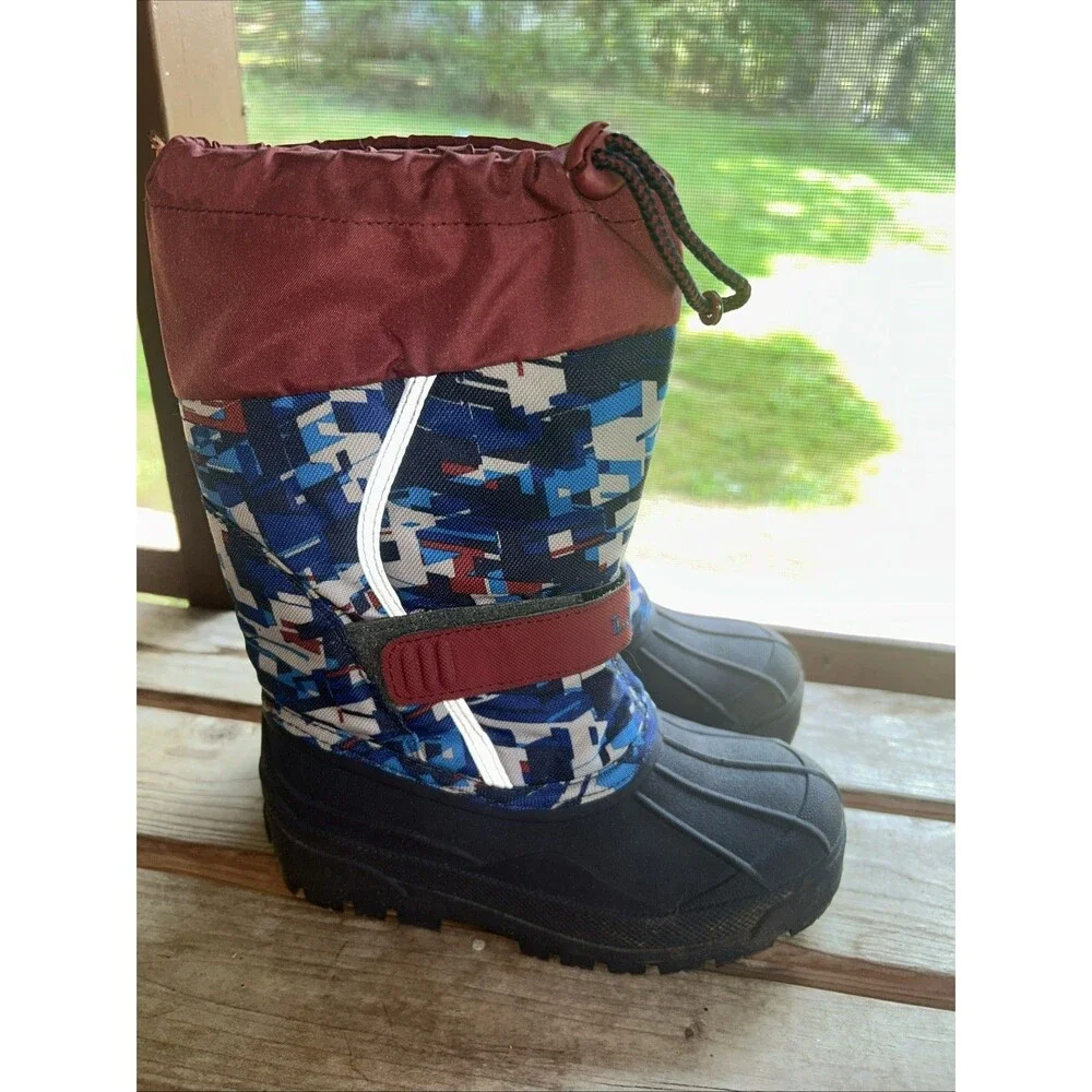 LL Bean kids northwoods rain and snow boots. Big kid size 1